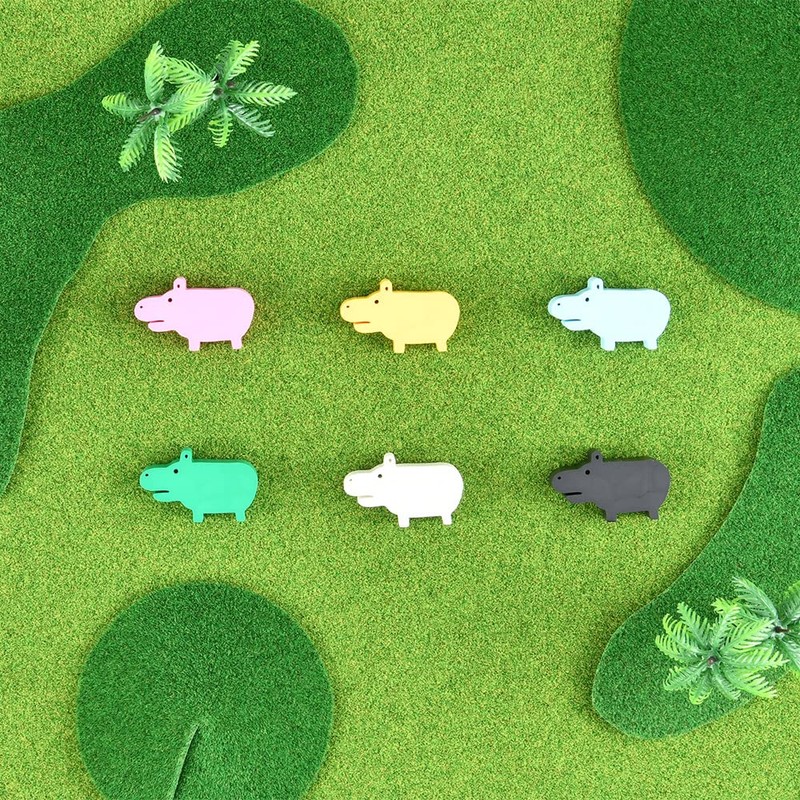 Nakabayashi HPP-ERA-P Hippopo Series Mascot Eraser, Pastel, Pack of 3