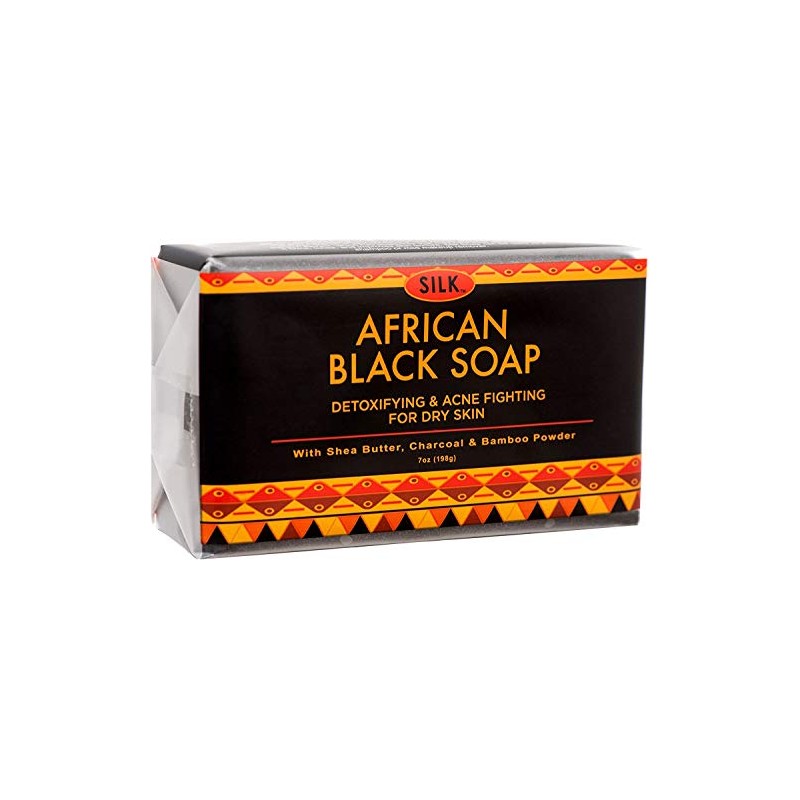 African Black Soap 7oz for Acne, Eczema, Dry Skin, Psoriasis,