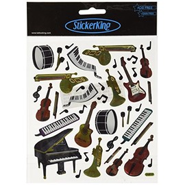 Tattoo King Multi-Colored Stickers-Orchestra