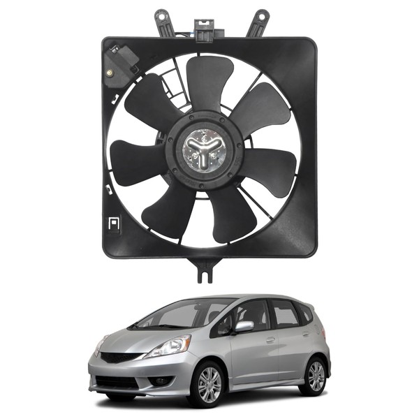 Engine Radiator Cooling Fan Assembly Compatible with 2007 2008 Fit