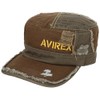 Avirex Distressed Vintage Work Cap, Khaki, 57 to 59 cm