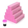 Canvalite Pack of 10 Buffer for Gel Nails Pink Buffer
