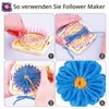 Flower Loom Kit, Round Knitting Loom Set with 1 Plastic