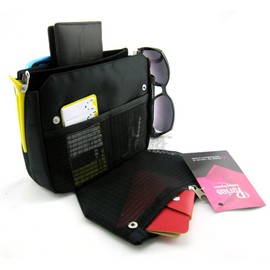 Periea ‘Tegan’ Small Handbag Organiser Insert or Make-up Bag – 5 Colours Available (Black)