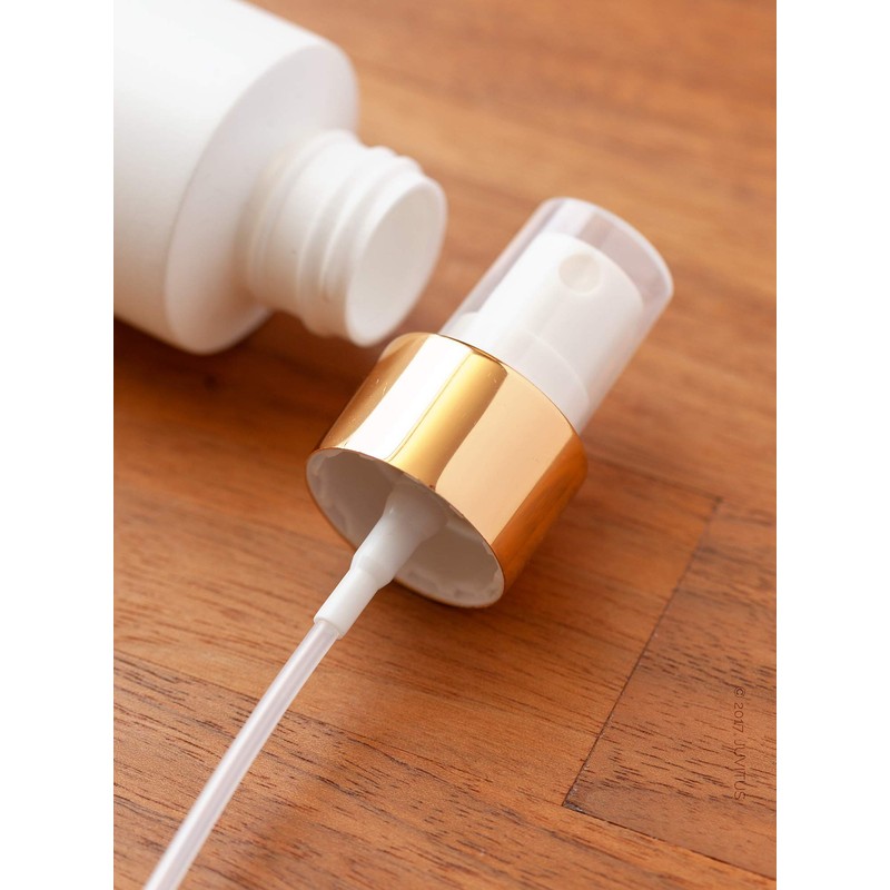 JUVITUS 4 oz / 120 ml White Plastic HDPE Refillable