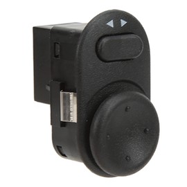 Qiilu Power Mirror Switch, 15250458 Side Door Mirror Switch Exterior Rearview Mirror Control Switch Replacement for H3 2007‑2010