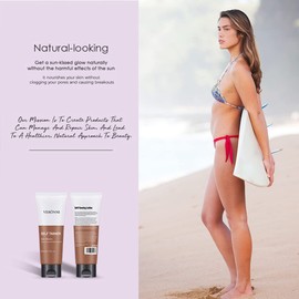 MKNZOME Self-Tanning for Face and Body, 2 Pieces Body Self-Tanning Accelerator Cream Effective in Solarium and Outdoor for Long-Lasting Natural Fast Tanning