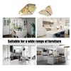 YIUWLMN 4Pcs Drop Leaf Table Support Folding Table Hinge 180°Folding