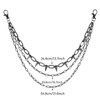 Punk Chain Belt Harajuku Wallet Belt Chain with Lobster Clasps,