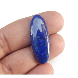 Natural Calibrated 12x32mm Special Size Oval Capsule Shape AAA Quality Lapis Lazuli Cabochon Loose Gemstone 1pc box. For Healing Wellness and Jewelry Making.