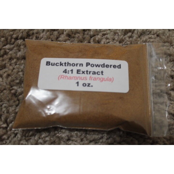 Unbranded 1 oz. Buckthorn Powdered 4:1 Extract (Rhamnus frangula) 