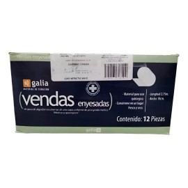 Venda Enyesada Galia 10cm C/12pzas Blanco