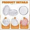 PATIKIL Round Spike Carpet Protector, 24 Pcs Plastic Furniture Caster