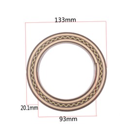 Milisten Soundhole Rosette Decal Sticker acoustic soundhole acoustic guitar decals Guitar Rosette Guitar Bass Accessories feedback buster sound hole decal Bamboo classical wooden guitar