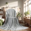 Cuddly Blanket Queen Size, Fluffy Fleece Blanket, Warm and Soft