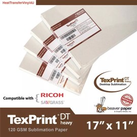 BEAVER TexPrint®DT Heavy Desktop Sublimation Paper - 11" X 17" **FREE SHIPPING** - 550