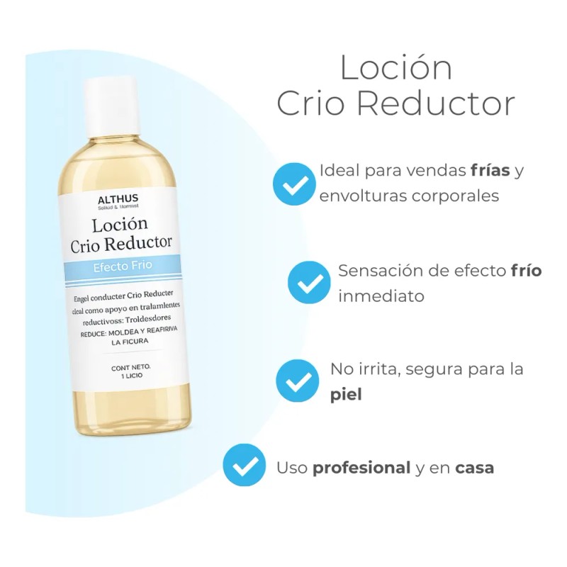Kit Reductivo Para Vendas Frías Sales Gel Crio, Loción Crio
