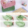 Ruucy 6 Pcs Collapsible Storage Crates, Mini Plastic Crates 15x9.8x5.7cm,
