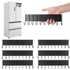 6 Pcs Magnetic Key Holder for Fridge with 10 Hooks,