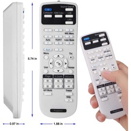 Litance Projector Remote Control for Epson 2181788 PowerLite 585W 575W 535W 108 109W 530 570 580 1930 1935 Home Cinema 1060 1040 660 BrightLink 585Wi 575Wi S39 VS250 VS350 VS230 VS330 EX5230 Remote