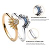xlwen Sun and Moon Ring Set, 1 Pair Sun and