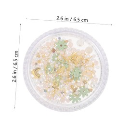 Gatuida DIY Manicure Charms of Pearl Nail Art Studs for and Elegant Nail Decorations Lightweight Portable Nail Art Decor for Stunning DIY Manicure