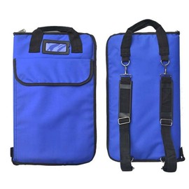 moosiker Double Shoulder Strap Drum Stick Bag 12mm Padded Large Capacity Drum Stick Bag(12MM Sapphire Drum Stick Bag)