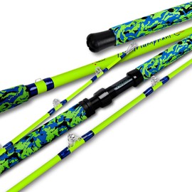 Fiblink Catfish Fishing Rods, 1 Piece/2 Piece Catfishing Pole, Medium Heavy Catfish Cat Casting Rod (7'6"/8'6’/9'6”) (3pc - 12' mh)
