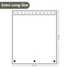 Seenus 72 x 78 inch Extra Long Clear Shower Curtain