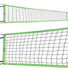 Boardee Volleyball Net – Heavy-Duty Outdoor Replacement Net for Beach and Indoor Volleyball or Backyard Courts Durable and Weather-Resistant (NEON Green)