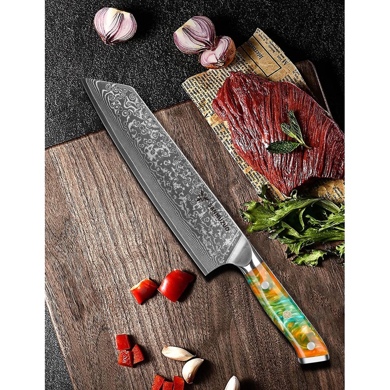 SANMUZUO 8.5 inch Kiritsuke Kitchen Chef Knife - 67 Layers
