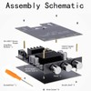 Power Amplifier Module Dual Channel Subwoofer 100Wx2 DC12‑24V BT 5.0