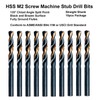 MAXTOOL 1/16" 10pcs Identical Screw Machine Drills HSS M2 Twist