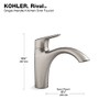 KOHLER Rival™ Swing SPOUT W/O Side Spray
