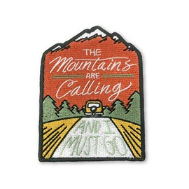 O'Houlihans - The Mountains are Calling and I Must Go Iron on Patch - Perfect Morale Patch for Hiking, Adventures, Nature, Travel, and More - Premium Quality Embroidered Patch
