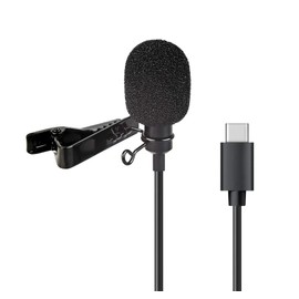 ayex Lavalier-Mikrofon mit Type-C zb für Smartphones Tablets PC perfekt für Interviews Vlogging Livestreams LV-1