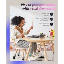 Donner DED-20 Electronic Drum Set 7 Pads Electric Drum Roll Up Built-in Speaker