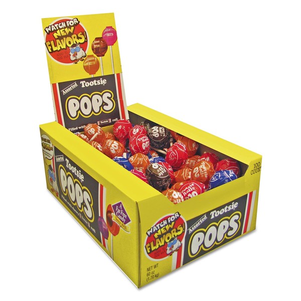 Tootsie Roll Assorted Pops 100 ct