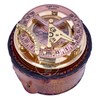 Antique Brass & Copper Sundial Compass, Sundial Clock in Box