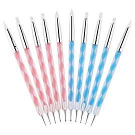 10 PCS Dual-Ended Nail Art Dotting Tools 3D Silicone Sculpting Pens Manicure DIY Decoration Nail Art Design