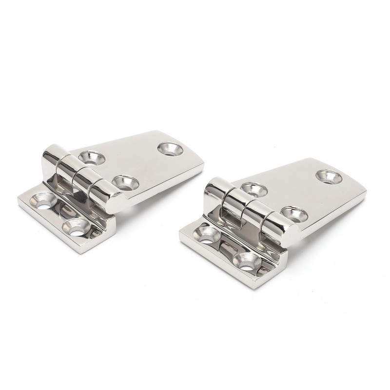 2Pcs Boat Hinges Stainless Steel Ship Door Durable Polishing AntiRust
