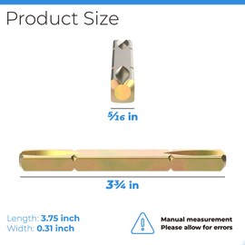 Replacement Andersen Door Handle Parts 3-3/4 Long Compatible with Andersen Patio Doors, Anderson Frenchwood Hinged Door, Anderson Storm Door Handle Replacement Spindle 2579830
