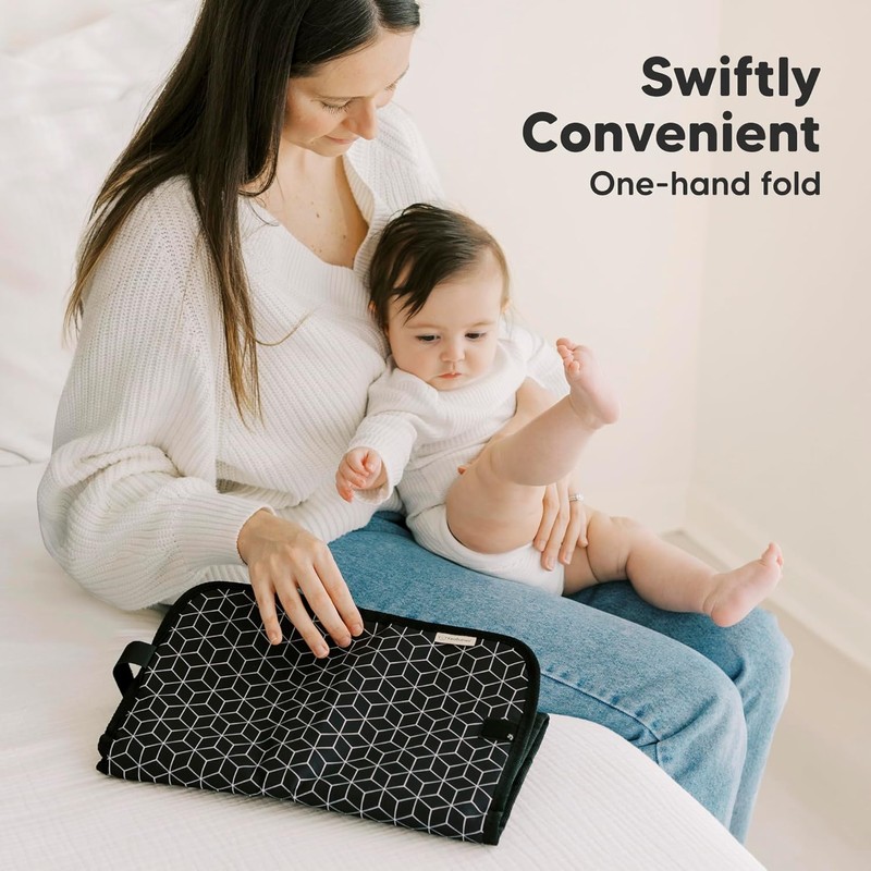 KeaBabies Portable Diaper Changing Pad – Foldable Waterproof Baby Changing