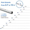 Poolvio 5-in-1 Pool Cleaning Kit - Includes Semi-Deep Skimmer Net,