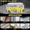Diamond Core Drill Bits Set 10PCS - DARTOTEK Tile Hole