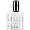 Strapworks PLH-SLS-PLS-001-WDM-01P Plastic Tri-Glide Slide Wide Mouth, 1", 1, Black