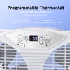 shinic Twin Window Fan with Reversible Airflow, Thermostat Controlled, 3