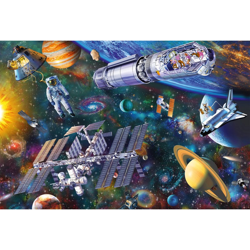 Schmidt Spiele 56455 Space Fun, 100 Pieces, Children's Puzzle, Multi-Colour,