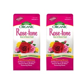 Espoma Organic Rose-Tone 4-3-2 Organic Fertilizer for All Types of Roses and Other Flowering Plants. Promotes Vigorous Green Growth and Abundant Blooms. 4 lb. Bag - 2 Pack