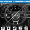 ANMOSVO Auto Car Steering Wheel Cover for KIA 14.5-15 inches